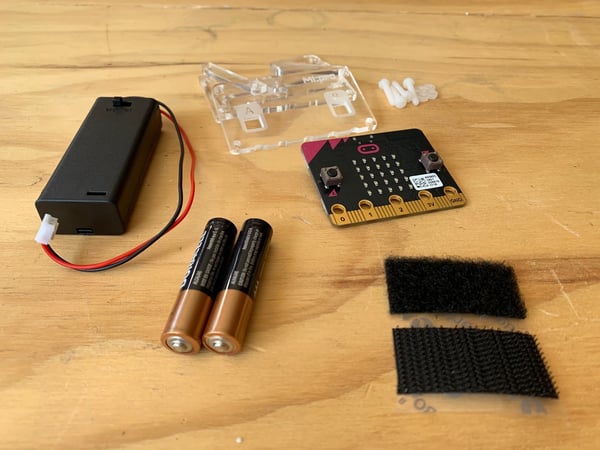 gathering micro:bit times table materials