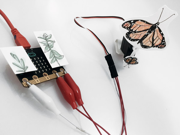 micro:bit monarch butterfly