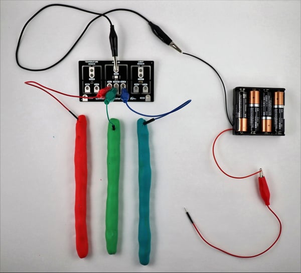 changing RGB LED color with Play-Doh